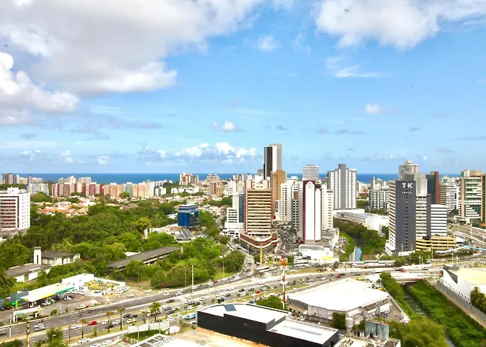 Apto 19 Andar Com Vista Mar Ao Lado Do Shopping Salvador, Piscina, Garagem, Academia