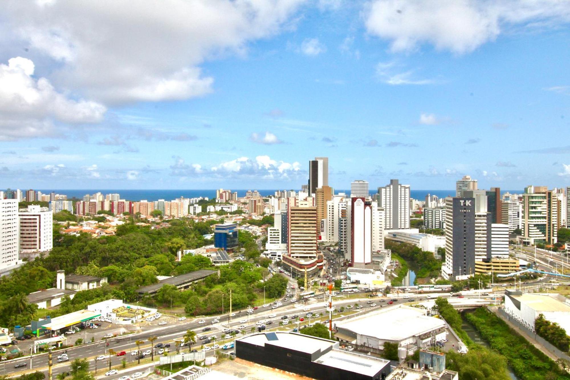 Apto 19 Andar Com Vista Mar Ao Lado Do Shopping Salvador, Piscina, Garagem, Academia Apartment Salvador